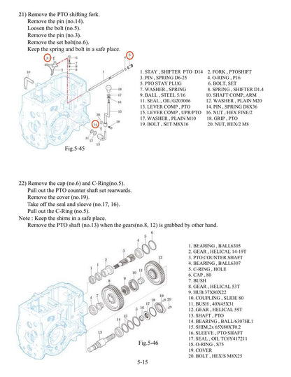 TYM T754 Power Shuttle Tractor Service Manual | 2015-2019 - sample page 3