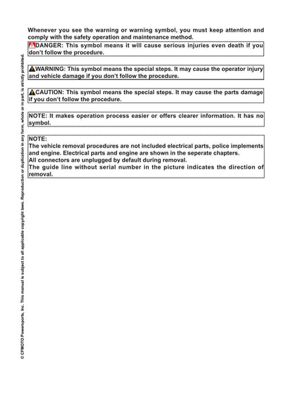 CFMOTO CFX-2E CFX-5E Electric Motorcycle Service Manual | 2024-2026 - sample page 8