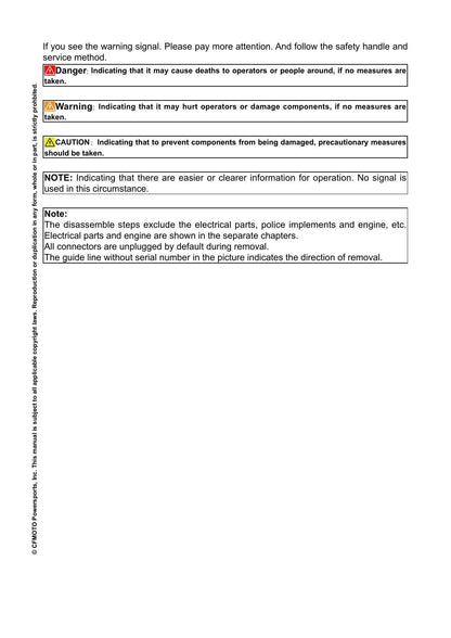 CFMOTO 450NK Motorcycle Service Manual | 2023-2026 - sample page 6