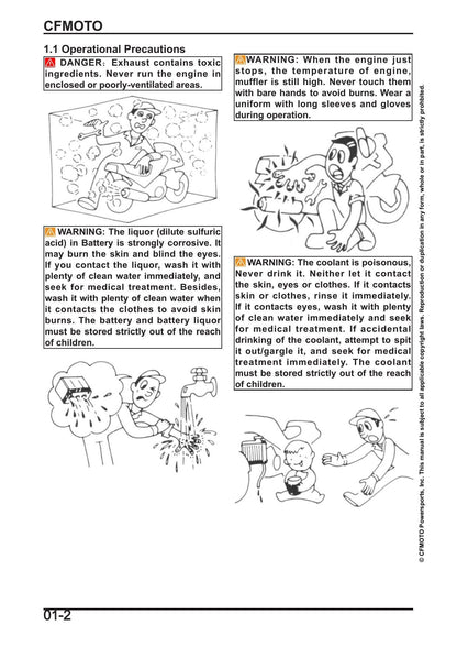 CFMOTO 450SS Motorcycle Service Manual | 2025-2026 - sample page 3