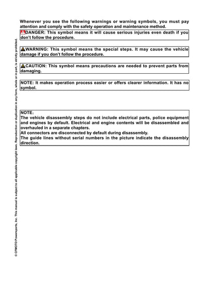 CFMOTO 800NK 799cc Motorcycle Service Manual | 2023-2026 - sample page 7