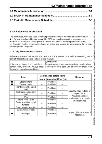 CFMOTO CFX-2E CFX-5E Electric Motorcycle Service Manual | 2024-2026 - sample page 5