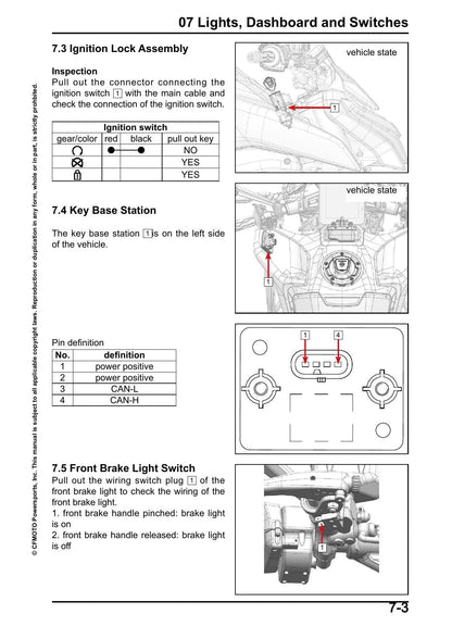 CFMOTO 800NK 799cc Motorcycle Service Manual | 2023-2026 - sample page 4