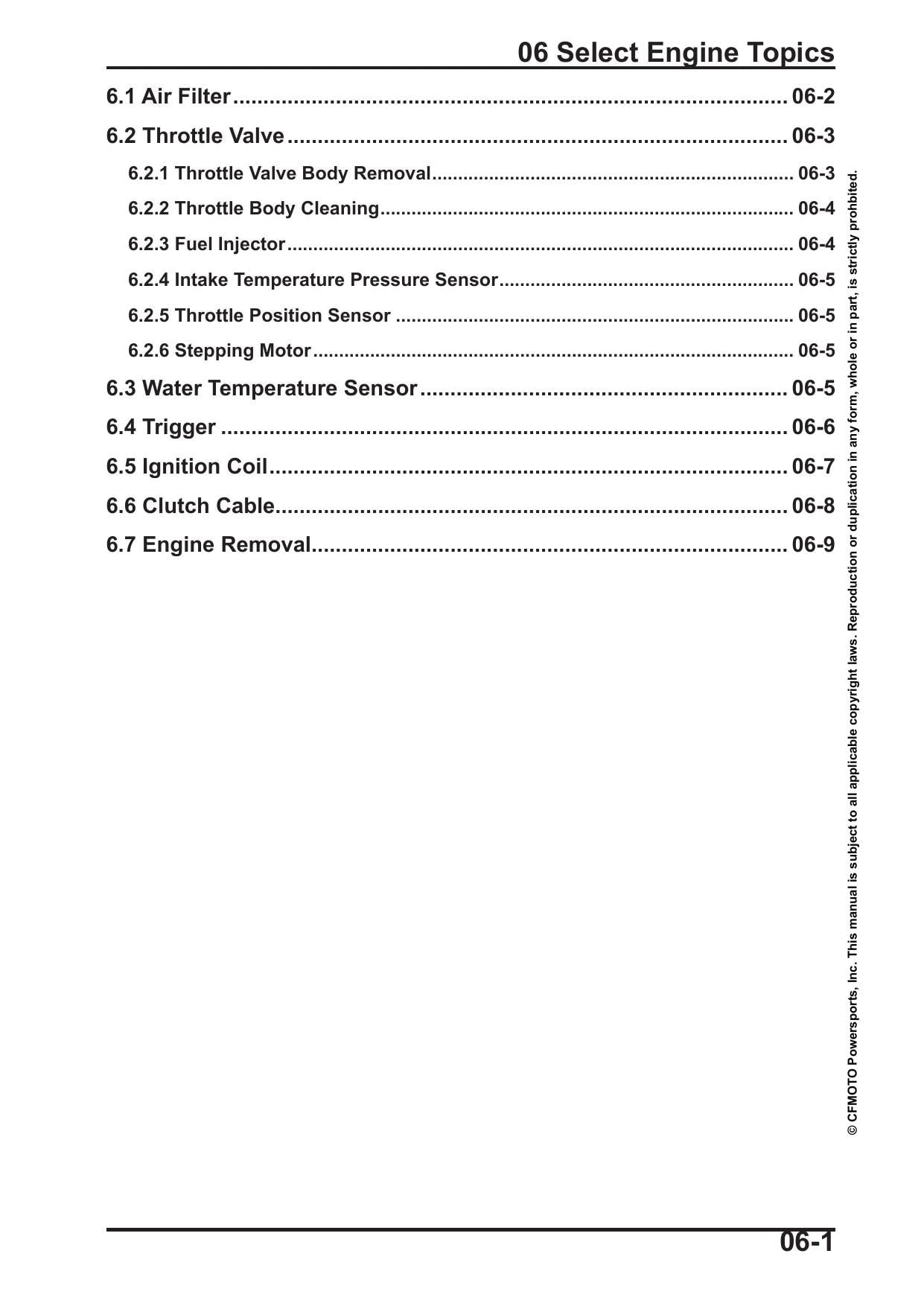 CFMOTO 450SS Motorcycle Service Manual | 2025-2026 - sample page 8