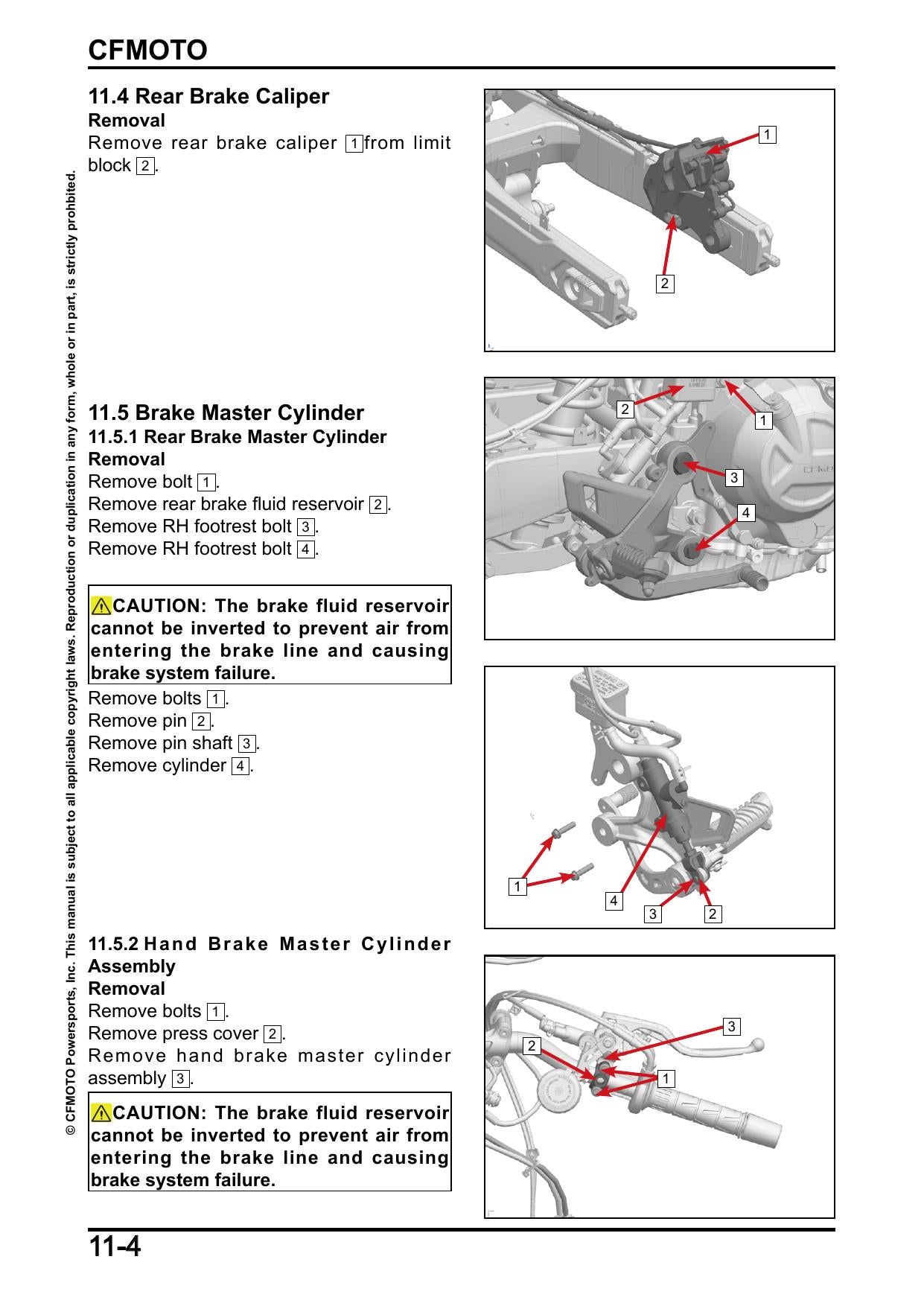 CFMOTO 450NK Motorcycle Service Manual | 2023-2026 - sample page 3