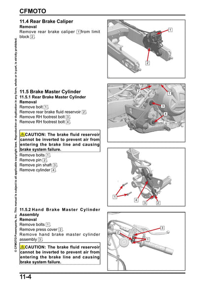 CFMOTO 450NK Motorcycle Service Manual | 2023-2026 - sample page 3