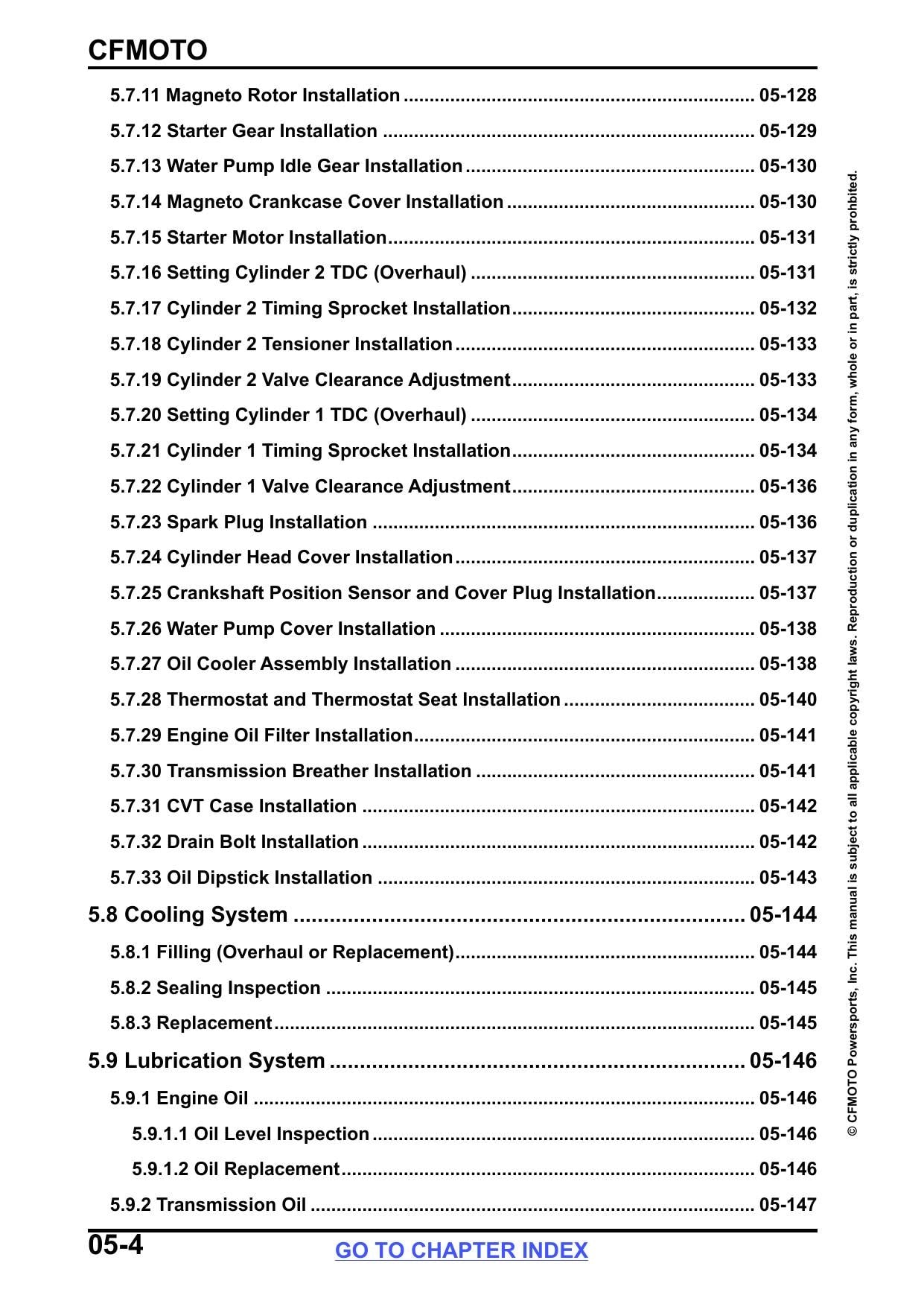 CFMOTO UFORCE 1000 UTV Service Manual | 2026 - sample page 8
