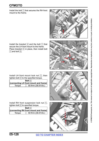 CFMOTO UFORCE U10 Pro UTV Service Manual | 2026 - sample page 2