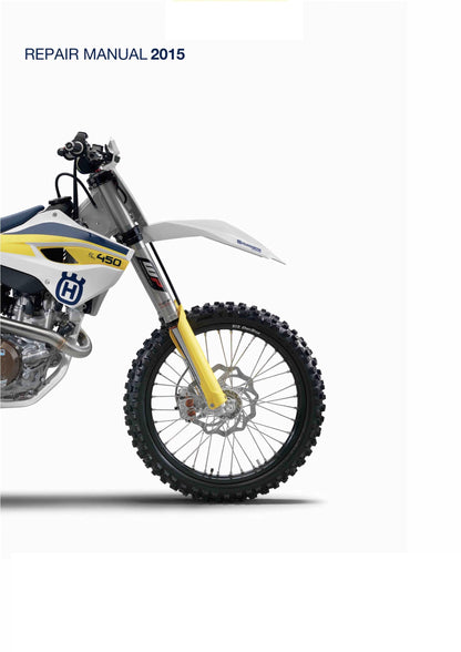 Husqvarna FC 450 Motocross Motorcycle Service Manual | 2015-2019 - sample page 1