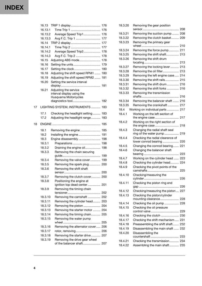 Husqvarna Svartpilen 401 Motorcycle Service Manual | 2022-2026 - sample page 9