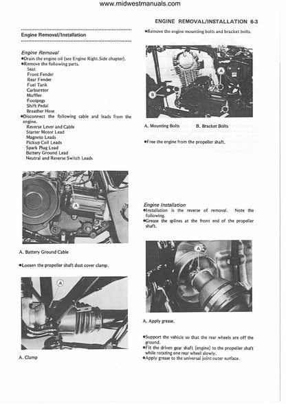 Kawasaki KLF220 Bayou ATV Service Manual | 1988-2002 - sample page 5