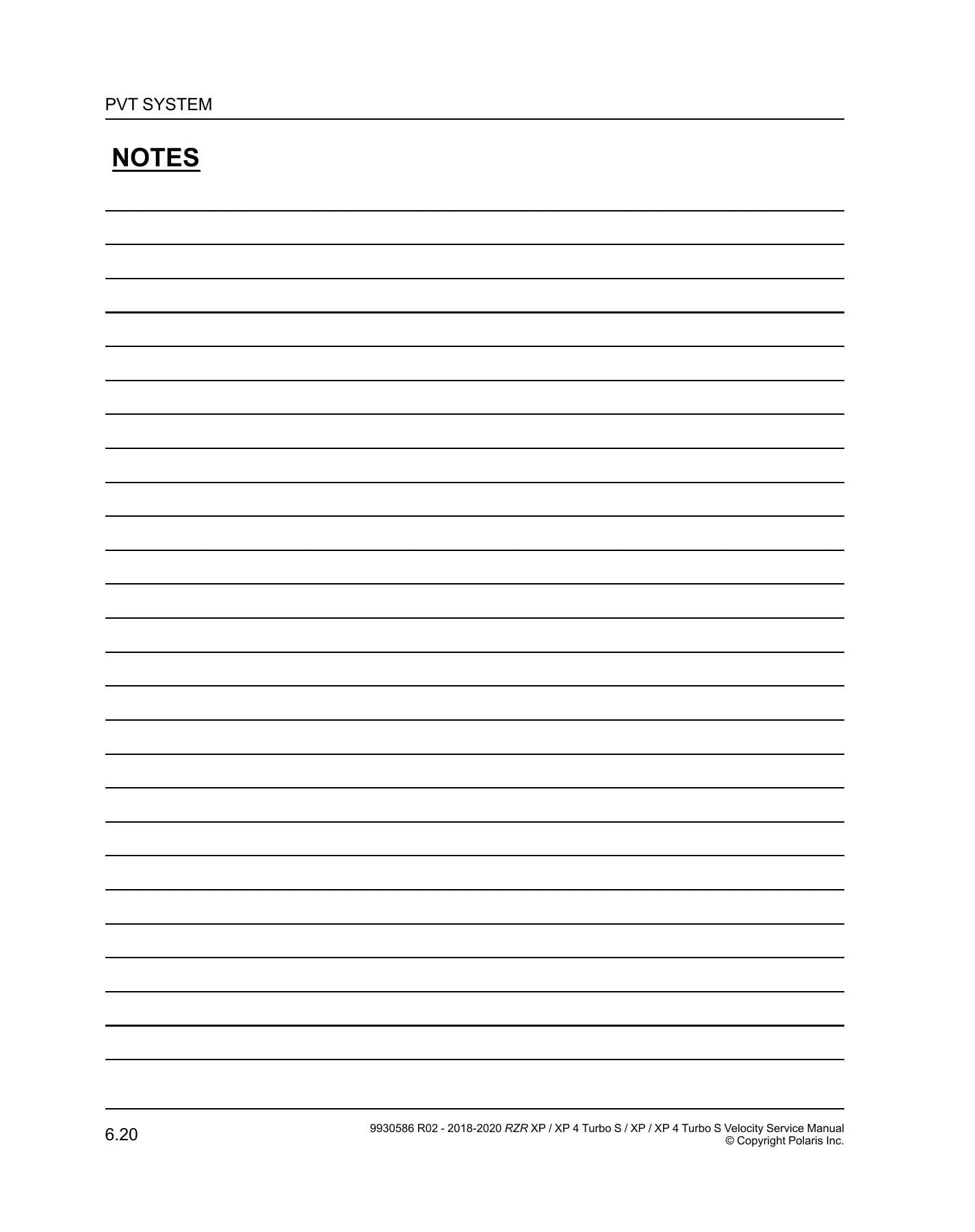 Polaris RZR XP Turbo S UTV Service Manual | 2018-2020 - sample page 5