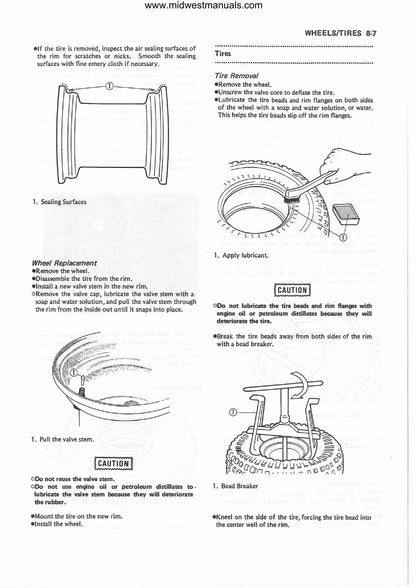 Kawasaki KLF220 Bayou ATV Service Manual | 1988-2002 - sample page 6