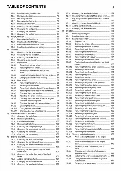 Husqvarna FC 450 Motocross Motorcycle Service Manual | 2015-2019 - sample page 7