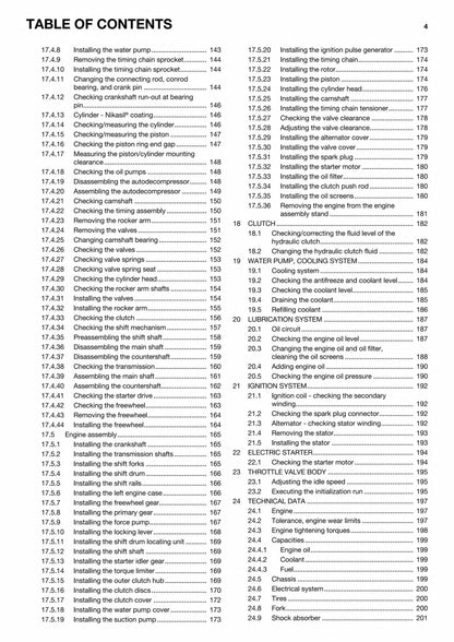 Husqvarna FC 450 Motocross Motorcycle Service Manual | 2015-2019 - sample page 8
