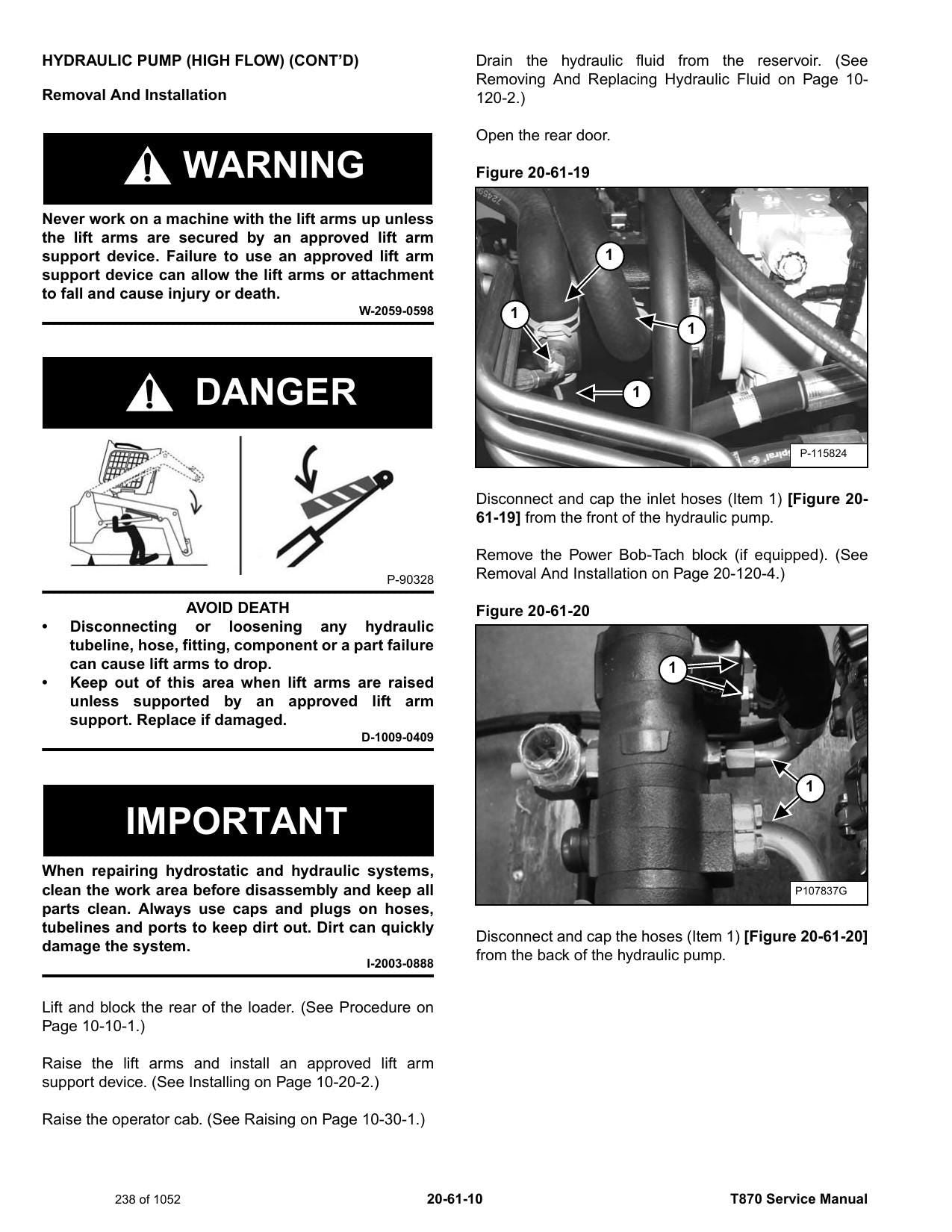 Bobcat T870 Compact Track Loader Service Manual | 2018-2022 - sample page 3