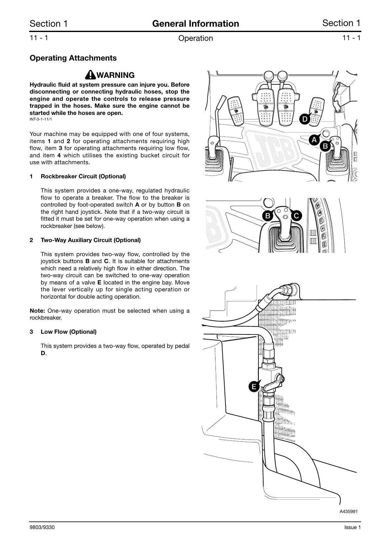 JCB 8080 Midi Excavator Service Manual | 1995-1999 - sample page 2