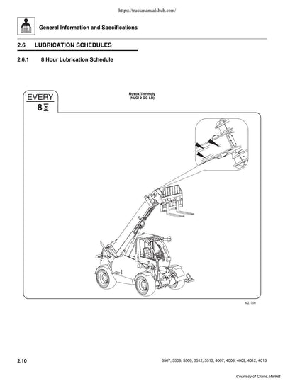 JLG 3507 3508 3509 3512 3513 4007 4008 4009 4012 4013 Telehandler Service Manual | 2003-2007 - sample page 2
