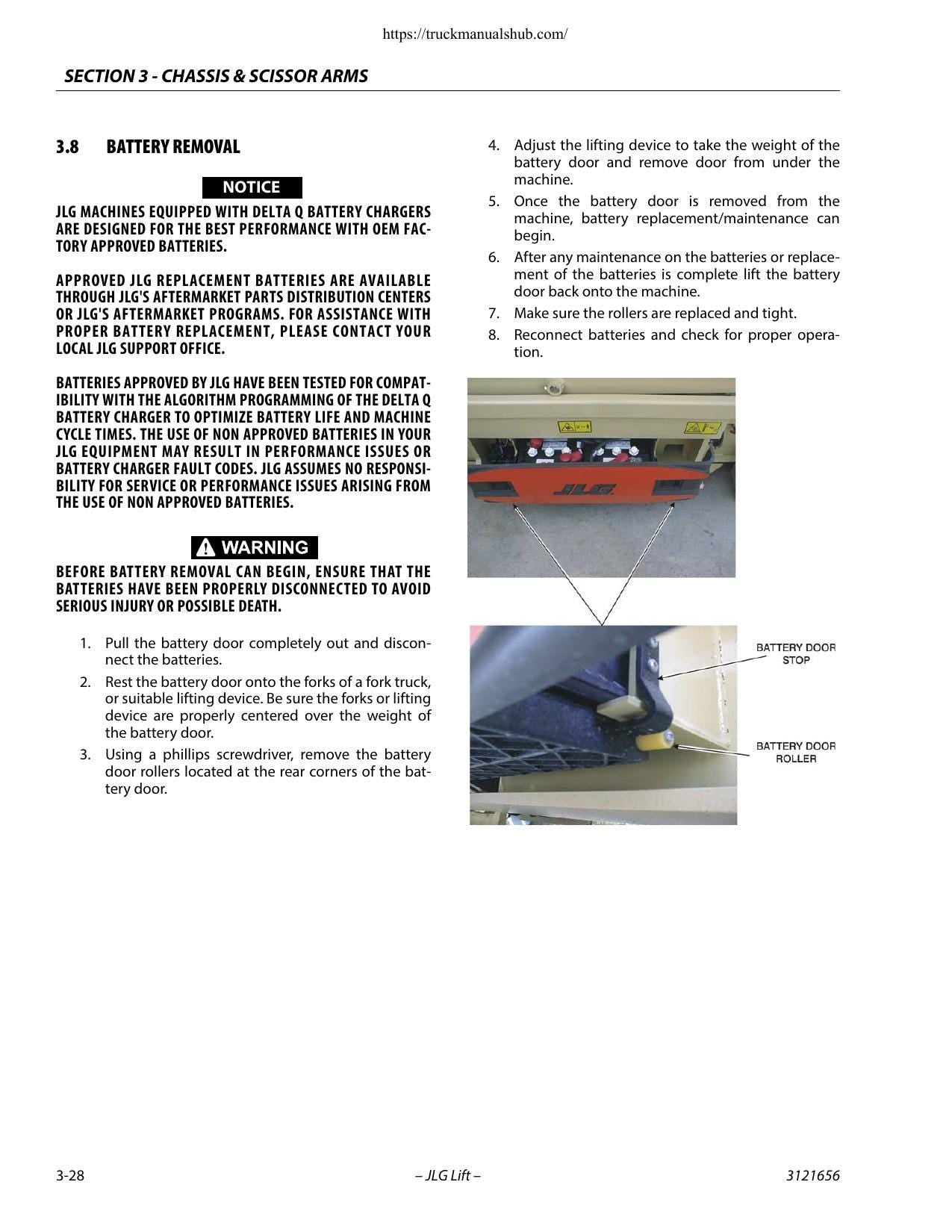 JLG 1930 2032 2632 2646 3246 ES Construction Equipment Service Manual | 2014-2020 - sample page 2
