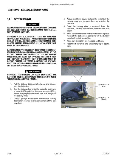 JLG 1930 2032 2632 2646 3246 ES Construction Equipment Service Manual | 2014-2020 - sample page 2