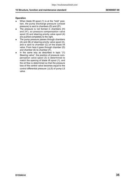 Komatsu Galeo D155AX-6 Bulldozer Service Manual | 2006-2010 - sample page 9