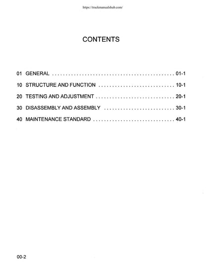 Komatsu PC200 PC210 PC220 PC250 Excavator Service Manual | 1996-2000 - sample page 6
