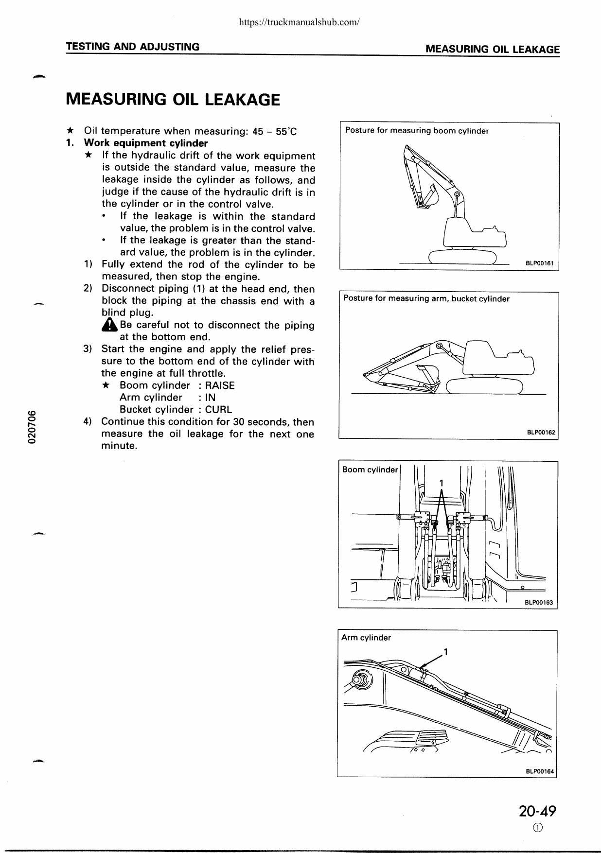 Komatsu PC300 PC350 Excavator Service Manual | 1995-1999 - sample page 2