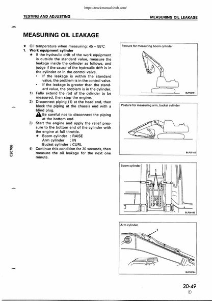 Komatsu PC300 PC350 Excavator Service Manual | 1995-1999 - sample page 2