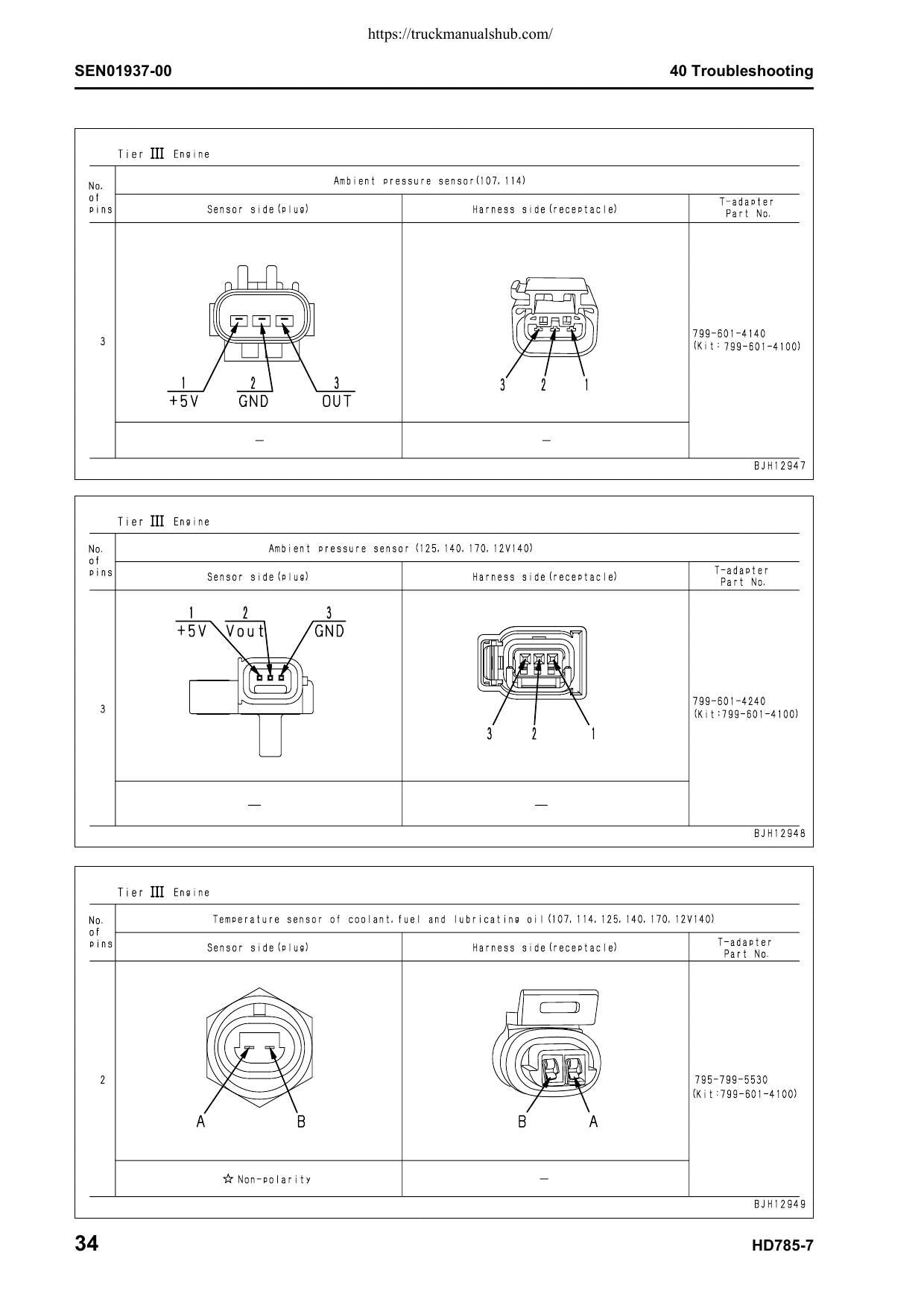 Komatsu HD785-7 Dump Truck Service Manual | 2007-2011 - sample page 2