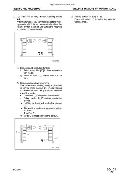 Komatsu PC130-7 Excavator Service Manual | 2004-2008 - sample page 9