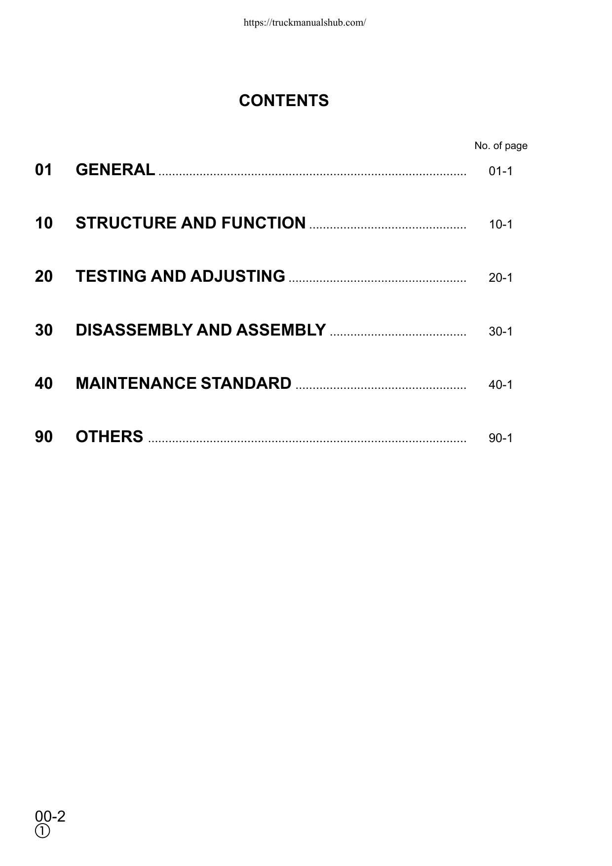Komatsu PC340 PC340LC PC340NLC-6K Excavator Service Manual - sample page 4