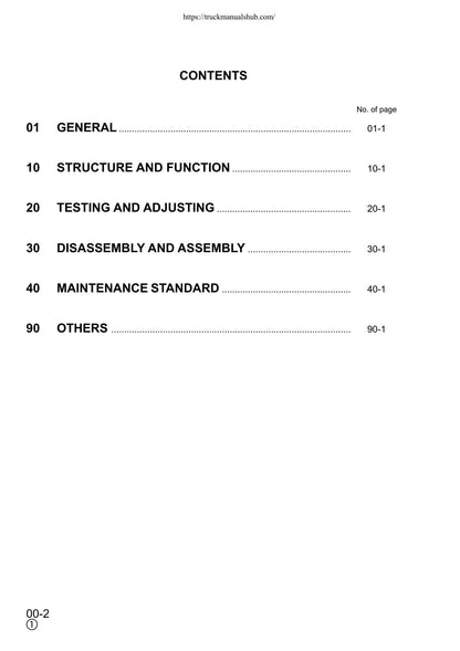 Komatsu PC340 PC340LC PC340NLC-6K Excavator Service Manual - sample page 4