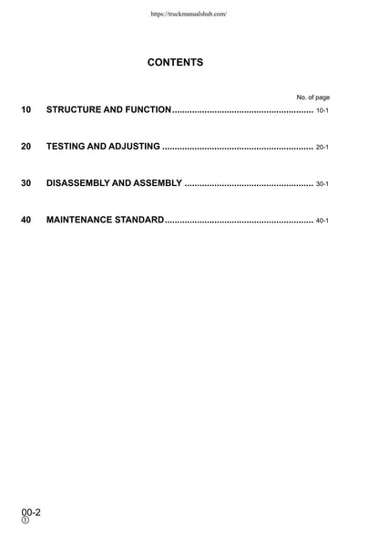 Komatsu PW130ES-6K Wheeled Excavator Service Manual | 2001-2005 - sample page 5