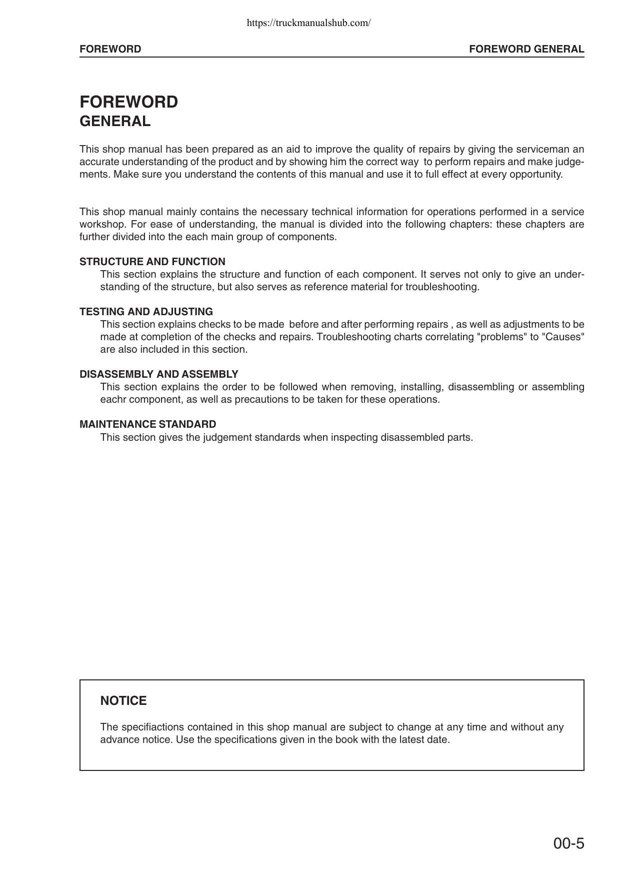 Komatsu PC340 PC340LC PC340NLC-6K Excavator Service Manual - sample page 7
