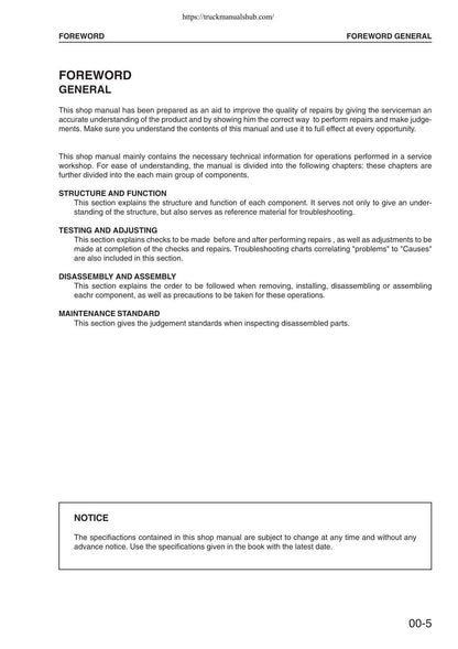 Komatsu PC340 PC340LC PC340NLC-6K Excavator Service Manual - sample page 7