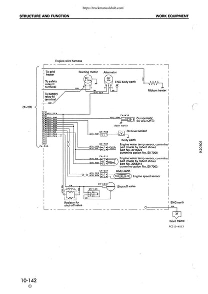 Komatsu PC210 PC240 6K Excavator Service Manual | 1997-2001 - sample page 2