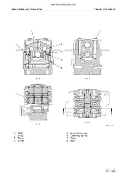 Komatsu PC340 PC340LC PC340NLC-6K Excavator Service Manual - sample page 3