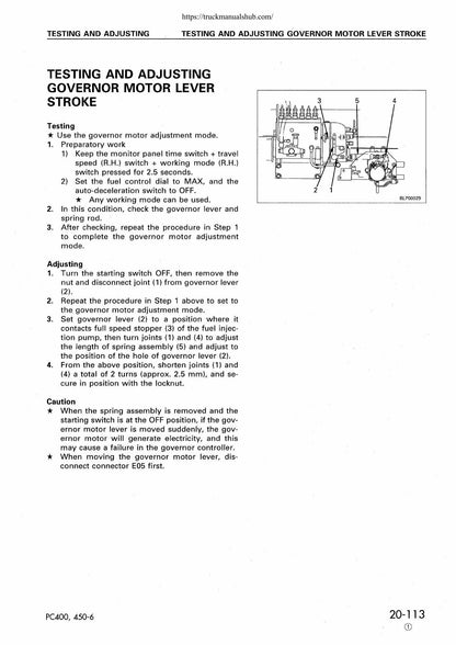 Komatsu PC400 PC450-6 Excavator Service Manual | 2004-2008 - sample page 4