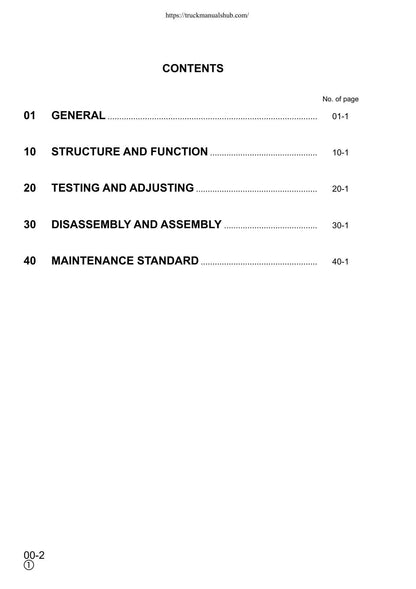Komatsu PW170ES-6K Wheeled Excavator Service Manual | 2001-2005 - sample page 4