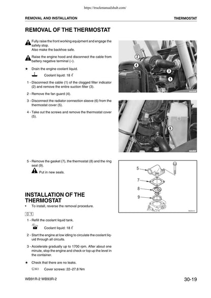 Komatsu WB91R-2 WB93R-2 Backhoe Loader Service Manual | 2000-2004 - sample page 3