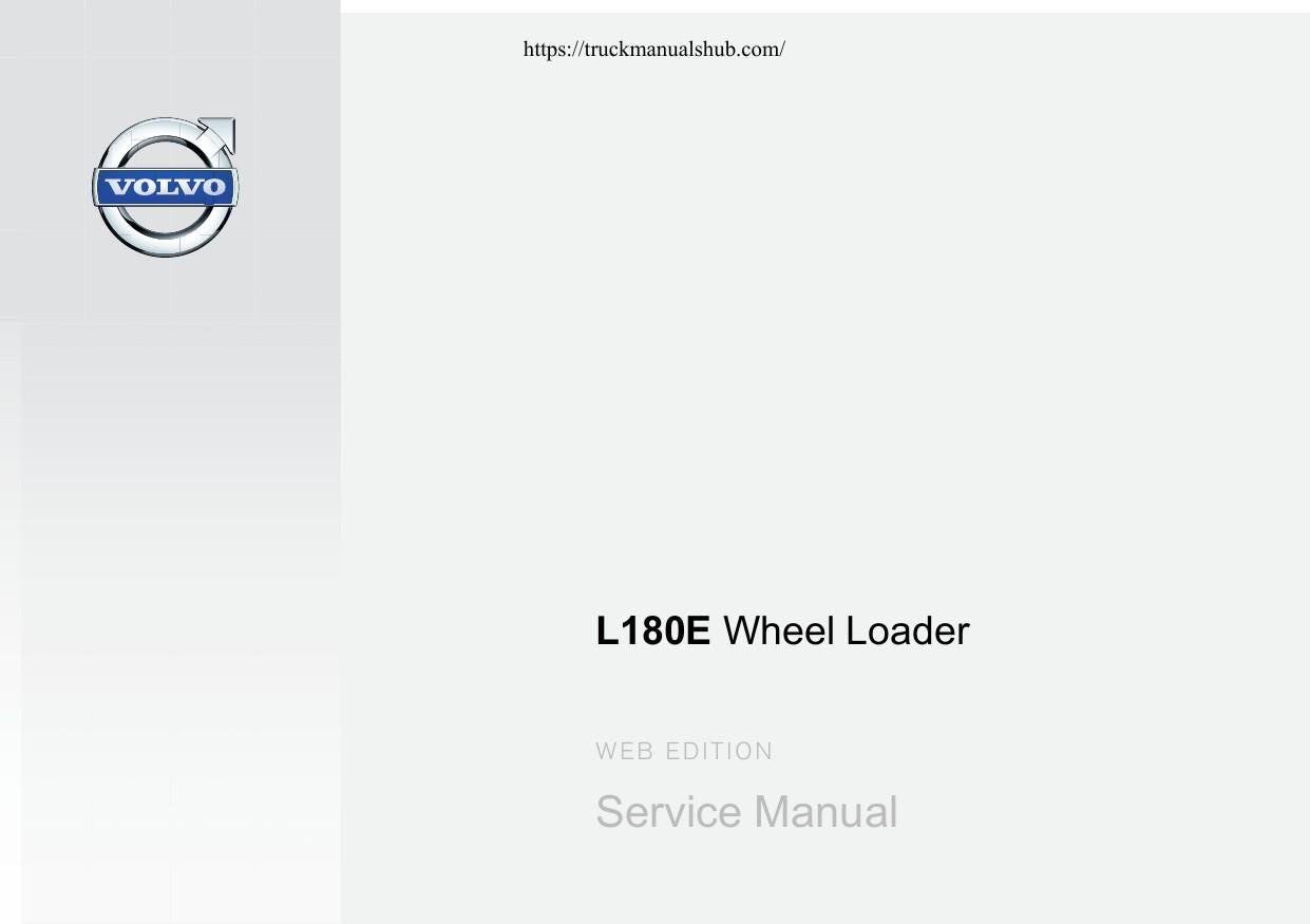 Volvo L180E Wheel Loader Service Manual | 2014-2018 - sample page 1