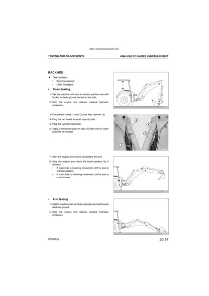 Komatsu WB93R-5 Backhoe Loader Service Manual | 2010-2014 - sample page 3