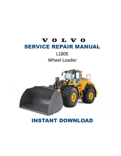 Volvo L180E Wheel Loader Service Manual | 2014-2018 - Service Manual PDF Instant Download