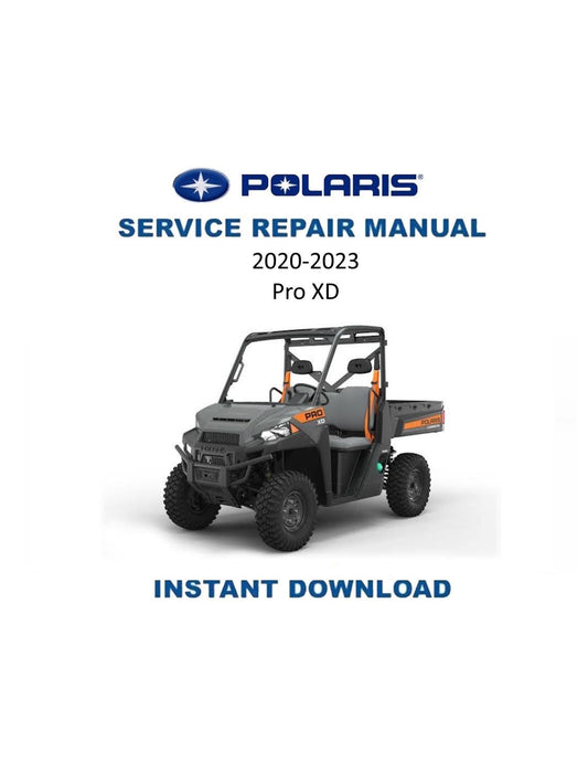 Polaris Pro XD Full-Size Gas Crew UTV Service Manual | 2020-2023 - Service Manual PDF Instant Download