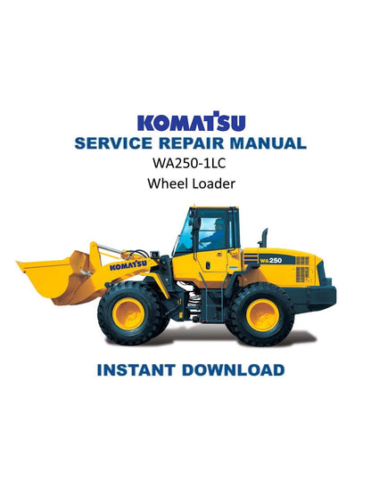 Komatsu WA250-1LC Wheel Loader Service Manual | 1992-1996 - Service Manual PDF Instant Download