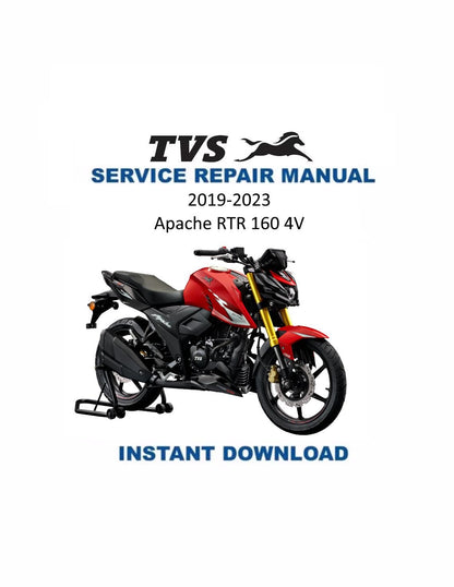 TVS Apache RTR 160 4V Motorcycle Service Manual | 2019-2023 - Service Manual PDF Instant Download