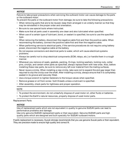 Suzuki DF15A DF20A Outboard Service Manual | 2012-2016 - sample page 6