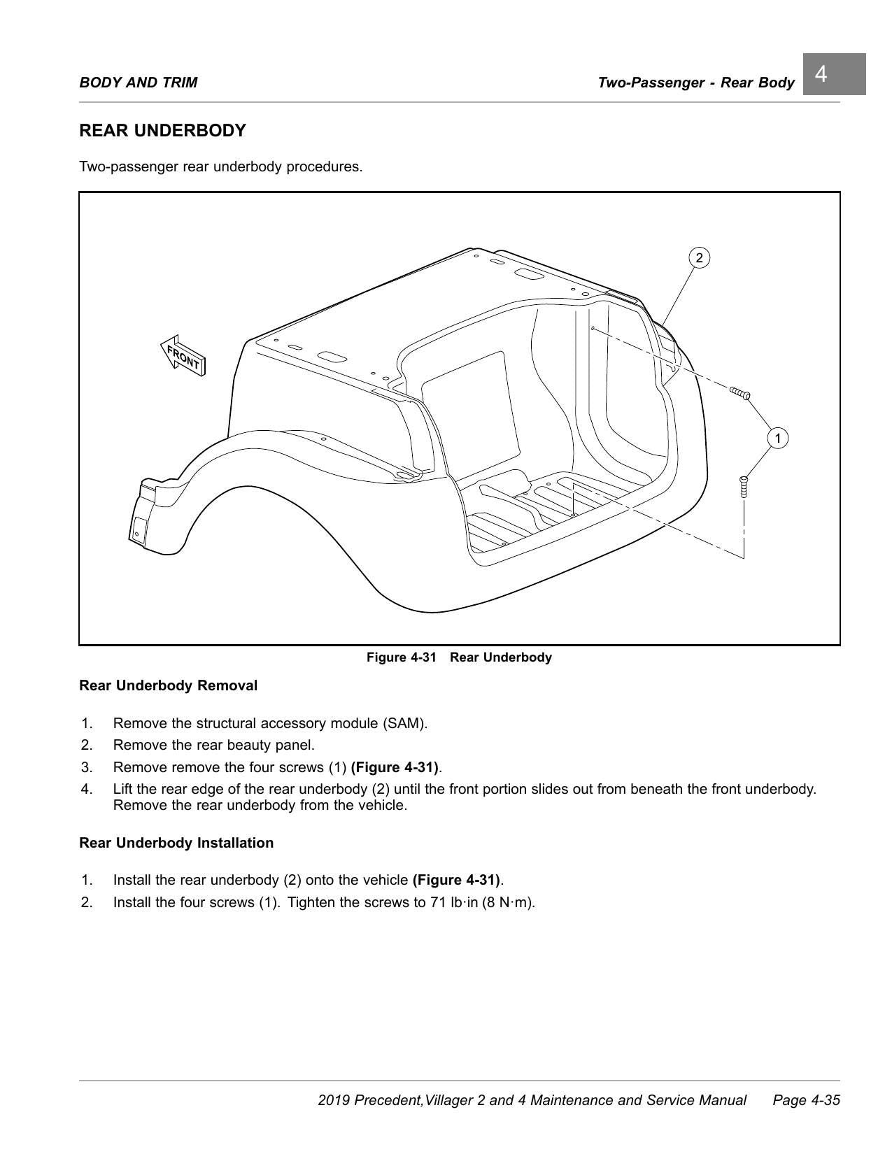 Club Car Precedent Villager 2 4 Golf Cart Service Manual | 2019-2023 - sample page 2
