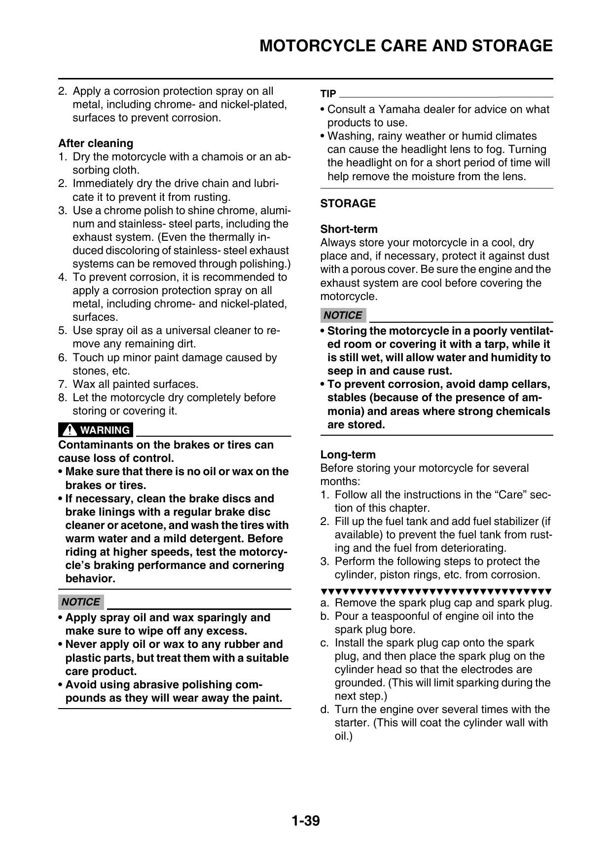 Yamaha WR250F WR250FF Motorcycle Service Manual | 2015-2019 - sample page 6