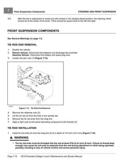 Club Car Precedent Villager 2 4 Golf Cart Service Manual | 2019-2023 - sample page 3